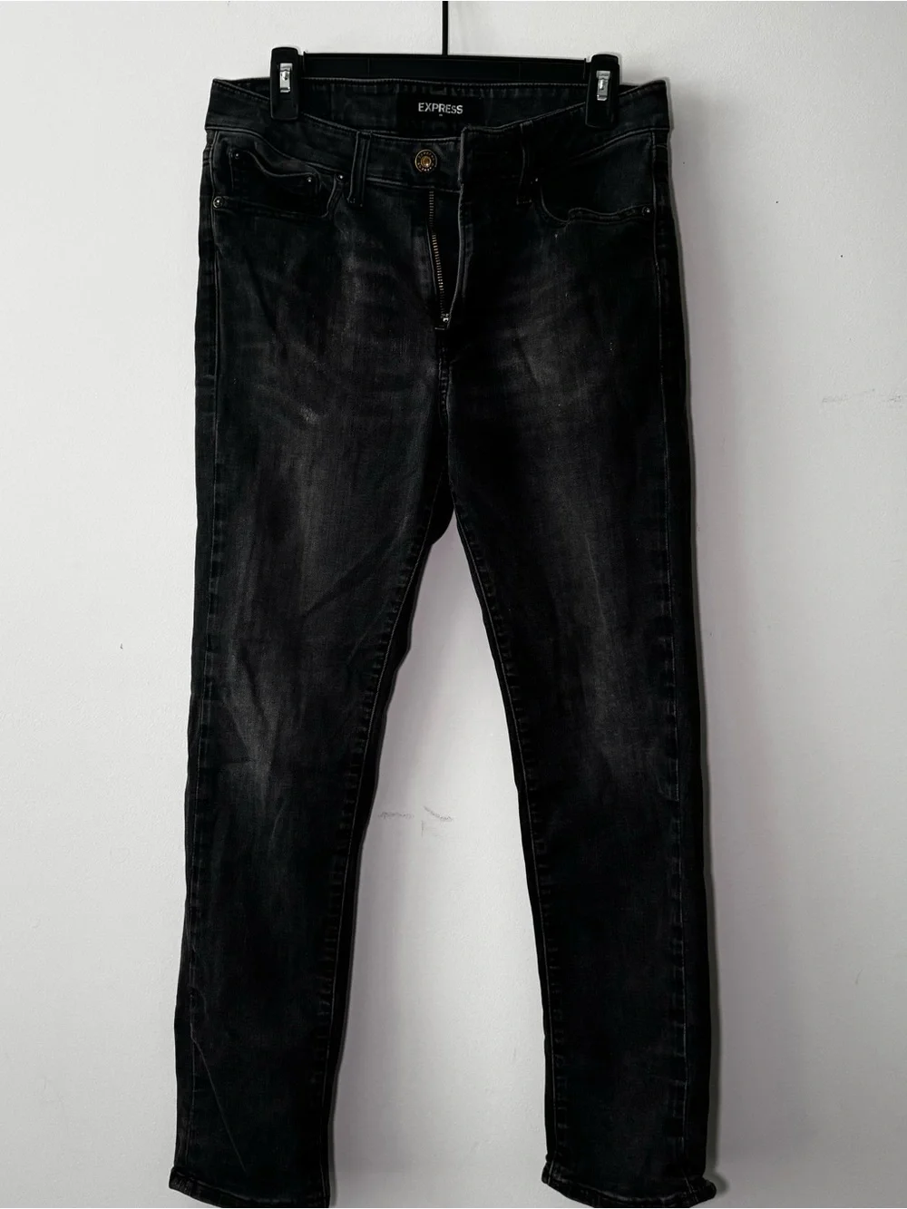 Express Men's Black Skinny Jeans